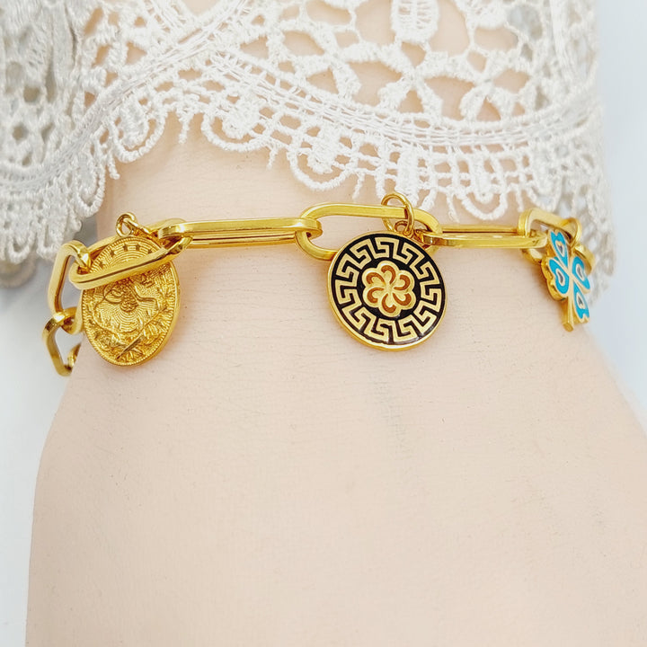 21K اسوارة دنانديش مينا-مجوهرات الشيخ سعيد-Saeed Jewelry 