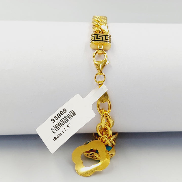 21K اسوارة دنانديش مينا-مجوهرات الشيخ سعيد-Saeed Jewelry 