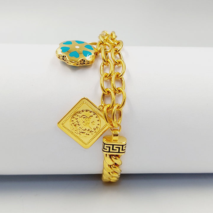 21K اسوارة دنانديش مينا-مجوهرات الشيخ سعيد-Saeed Jewelry 