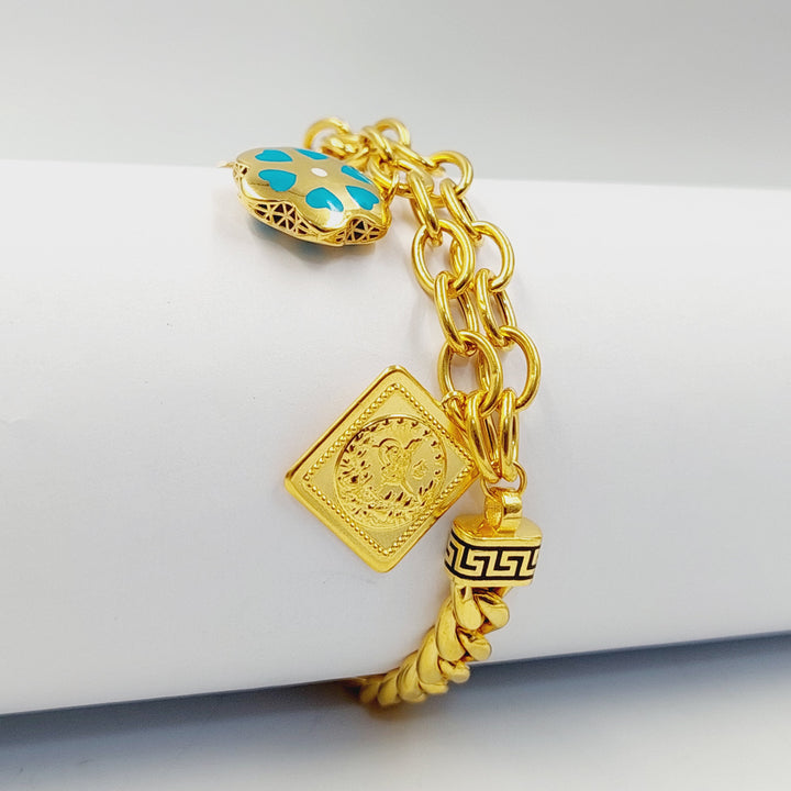 21K اسوارة دنانديش مينا-مجوهرات الشيخ سعيد-Saeed Jewelry 