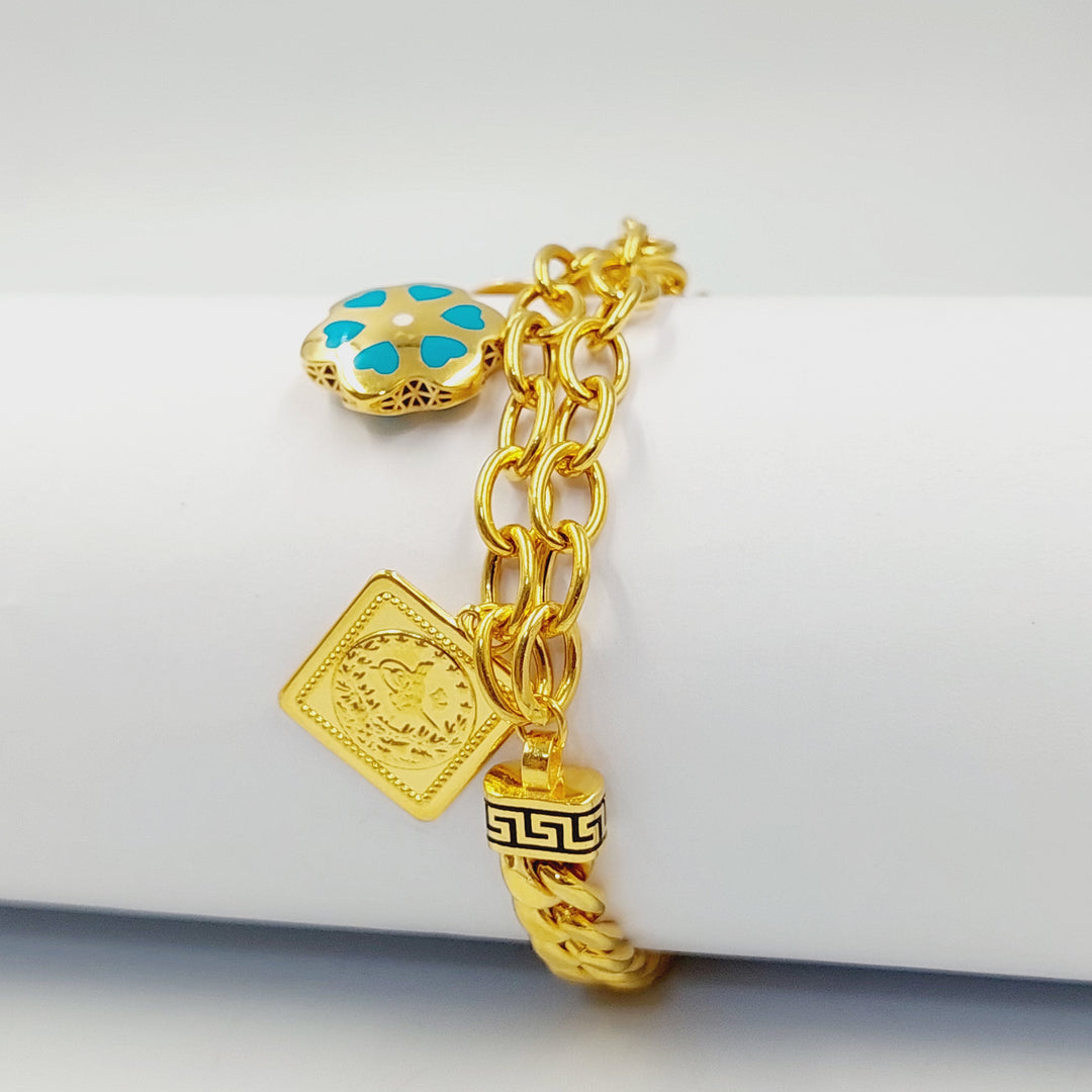 21K اسوارة دنانديش مينا-مجوهرات الشيخ سعيد-Saeed Jewelry 