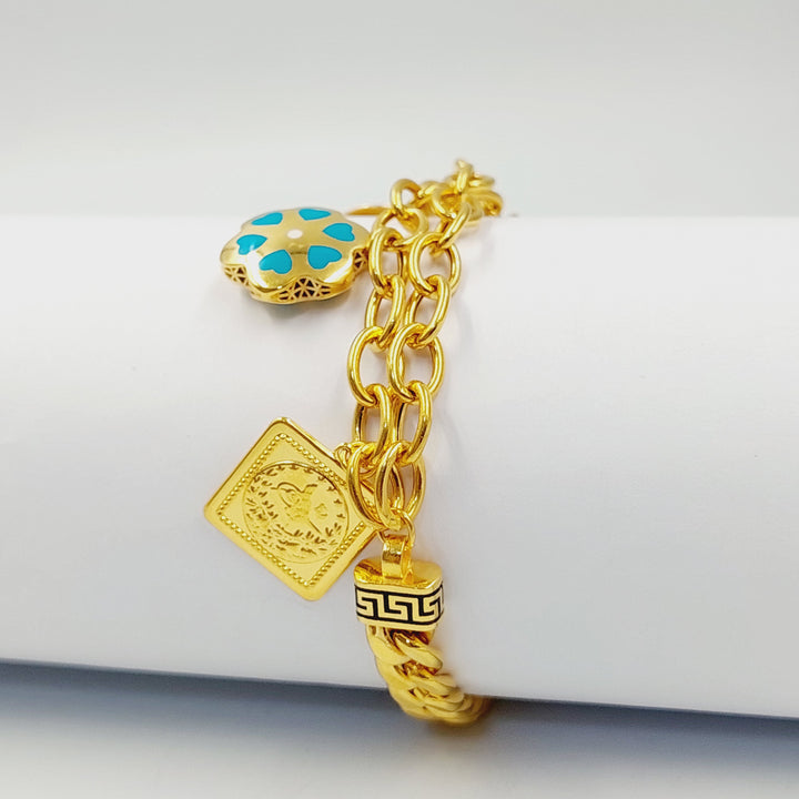 21K اسوارة دنانديش مينا-مجوهرات الشيخ سعيد-Saeed Jewelry 