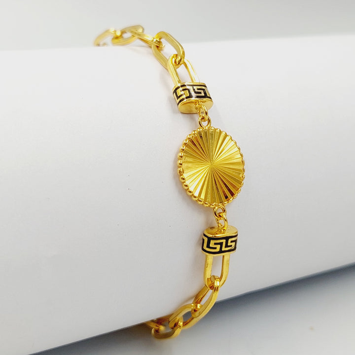 21K اسوارة بيبر كليب مينا-مجوهرات الشيخ سعيد-Saeed Jewelry 