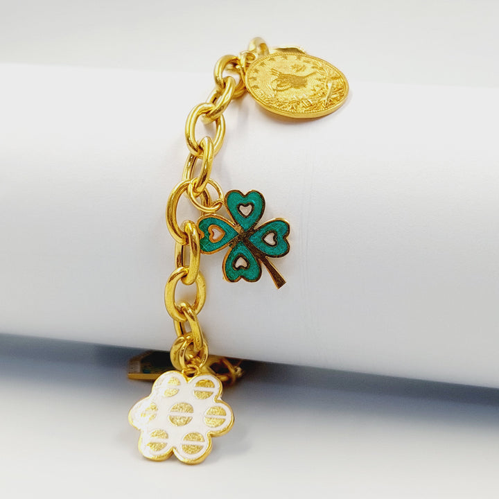 21K اسوارة دنانديش مينا-مجوهرات الشيخ سعيد-Saeed Jewelry 