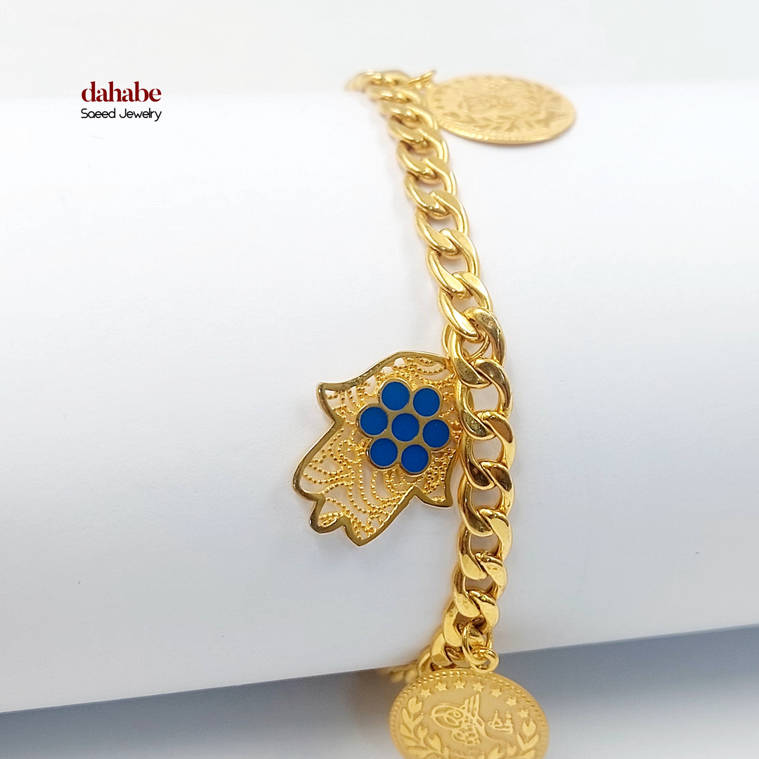 21K Gold Enameled Dandash Bracelet