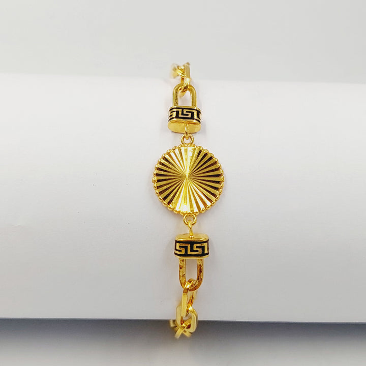 21K اسوارة بيبر كليب مينا-مجوهرات الشيخ سعيد-Saeed Jewelry 