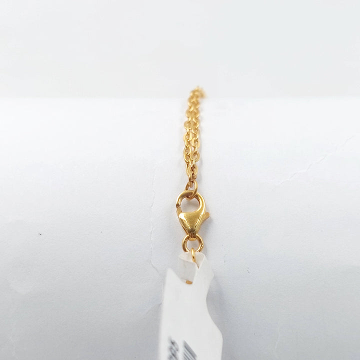 Enameled Deluxe Bracelet Made of 21K Gold by Saeed Jewelry 