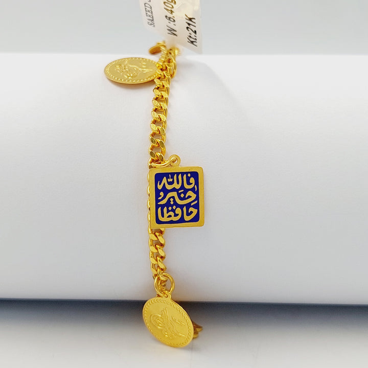 21K Gold Enameled Dandash Bracelet by Saeed Jewelry - Image 1