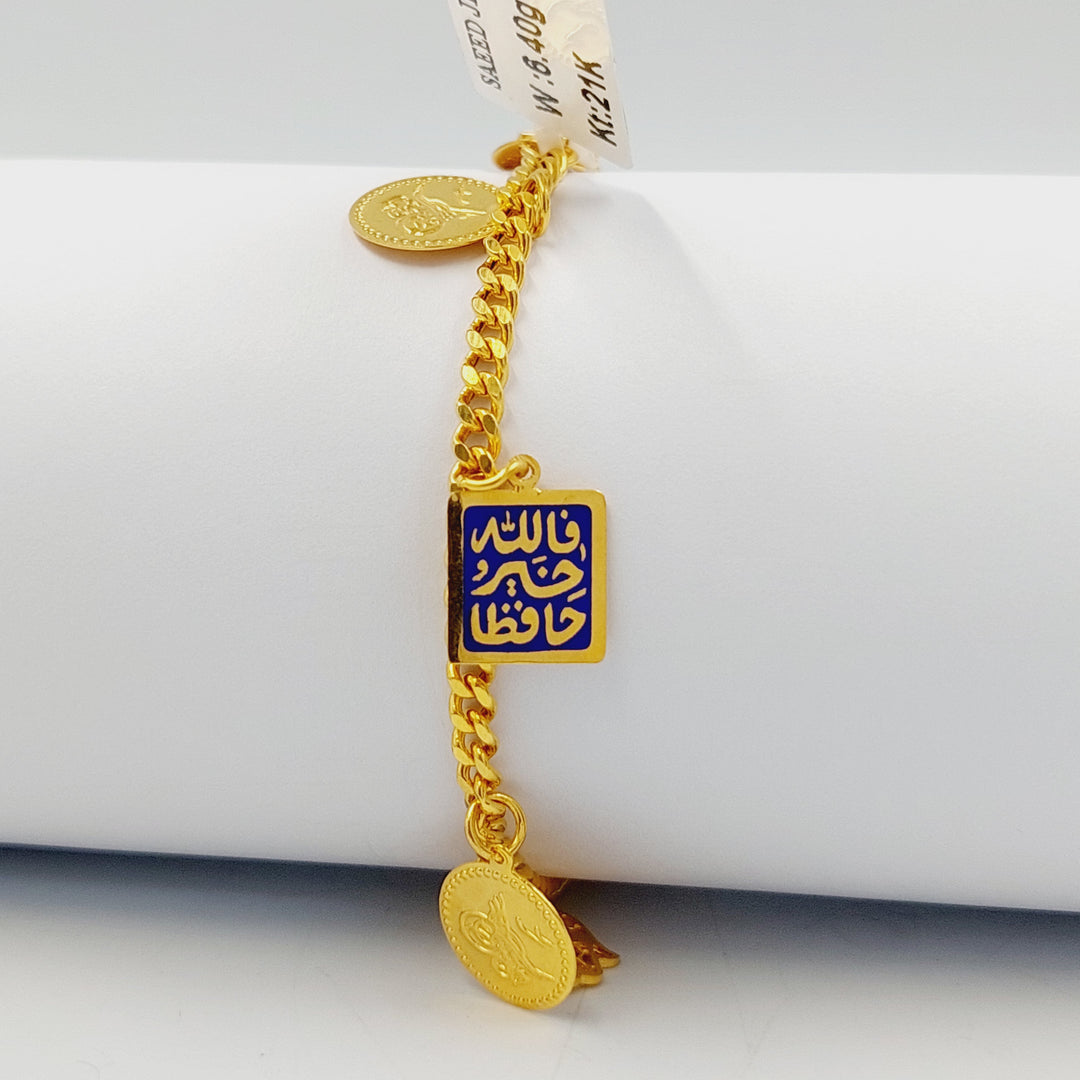 21K Gold Enameled Dandash Bracelet by Saeed Jewelry - Image 4