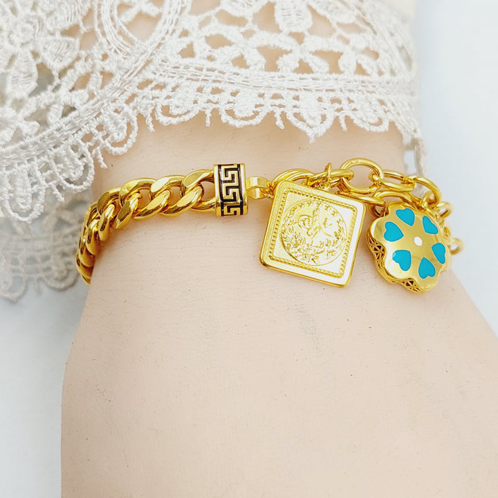 21K اسوارة دنانديش مينا-مجوهرات الشيخ سعيد-Saeed Jewelry 