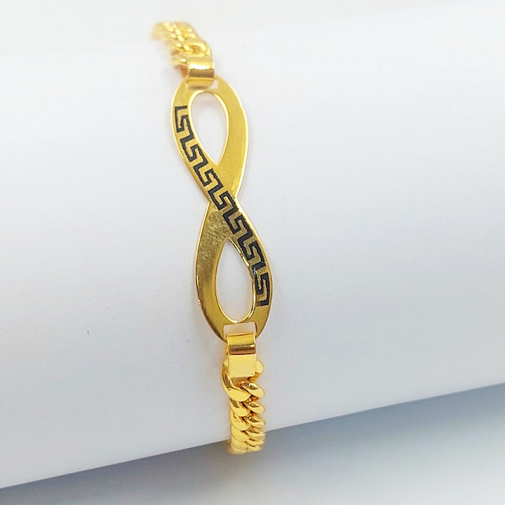 21K اسوارة انفينيتي مينا-مجوهرات الشيخ سعيد-Saeed Jewelry 