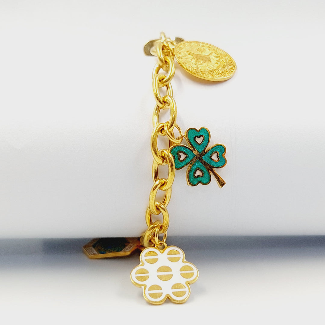 21K اسوارة دنانديش مينا-مجوهرات الشيخ سعيد-Saeed Jewelry 