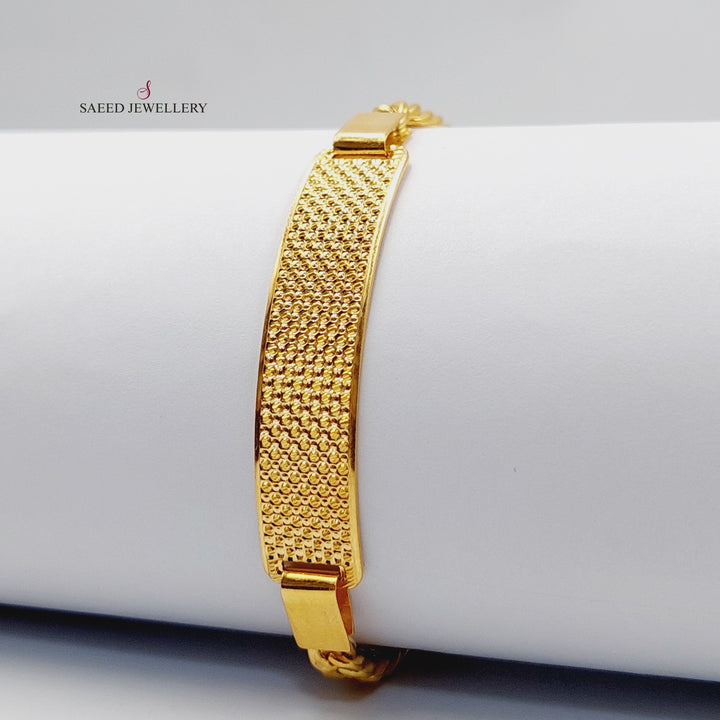 21K اسوارة بلاك نقش-مجوهرات الشيخ سعيد-Saeed Jewelry 