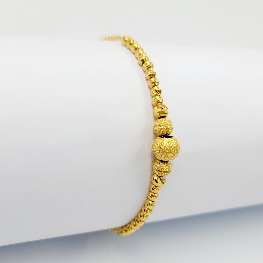 21K اسوارة مسبحة نقش-مجوهرات الشيخ سعيد-Saeed Jewelry 