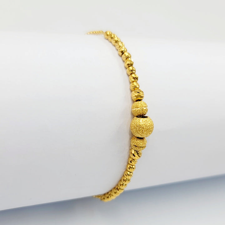 21K اسوارة مسبحة نقش-مجوهرات الشيخ سعيد-Saeed Jewelry 