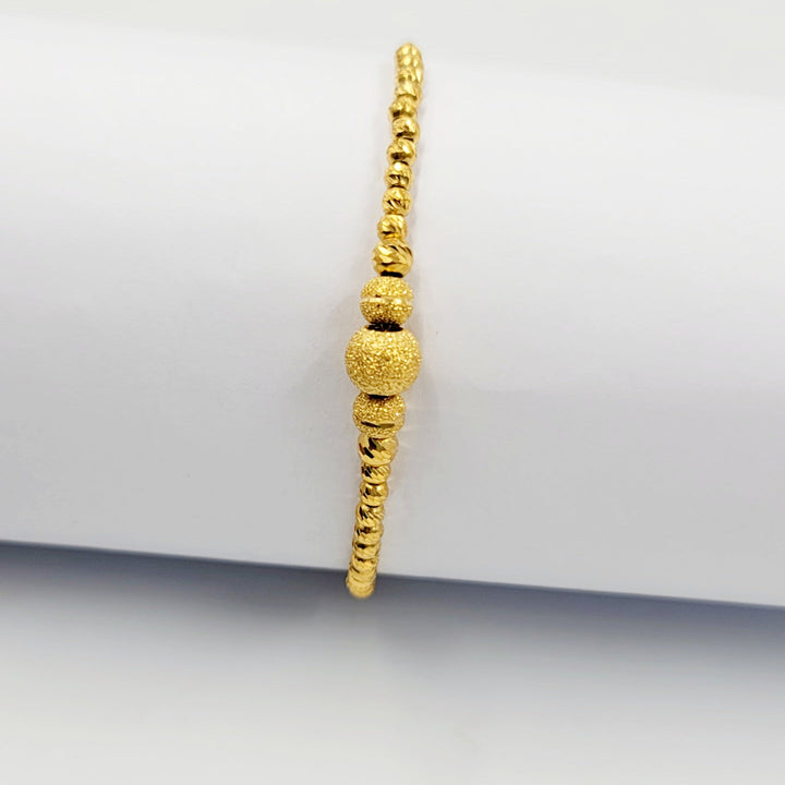 21K اسوارة مسبحة نقش-مجوهرات الشيخ سعيد-Saeed Jewelry 