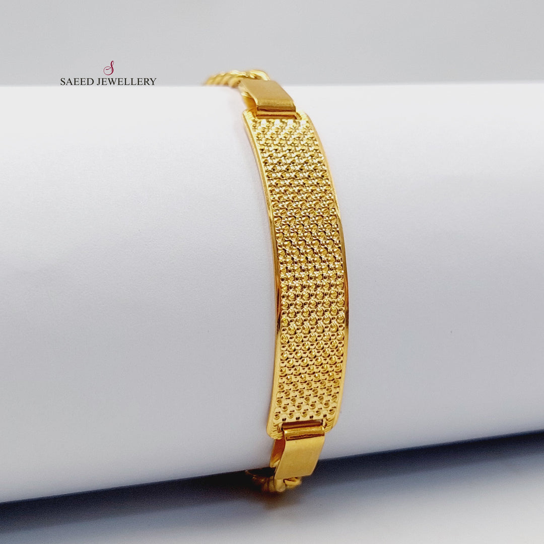 21K اسوارة بلاك نقش-مجوهرات الشيخ سعيد-Saeed Jewelry 