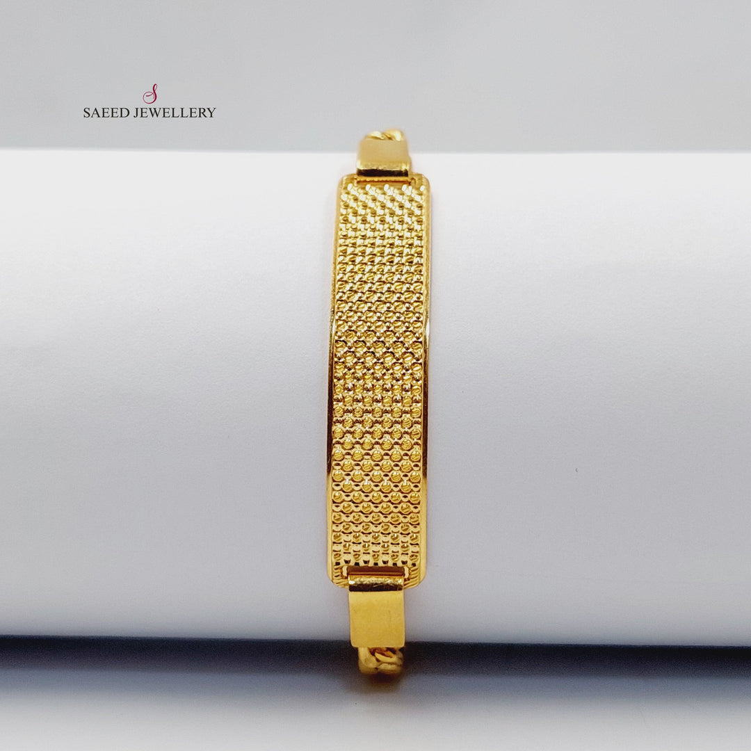 21K اسوارة بلاك نقش-مجوهرات الشيخ سعيد-Saeed Jewelry 