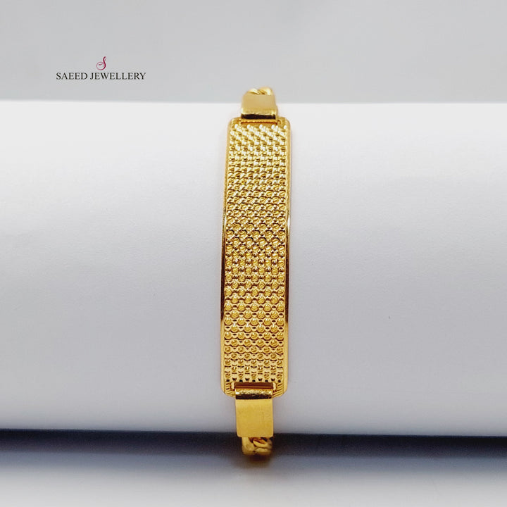 21K اسوارة بلاك نقش-مجوهرات الشيخ سعيد-Saeed Jewelry 