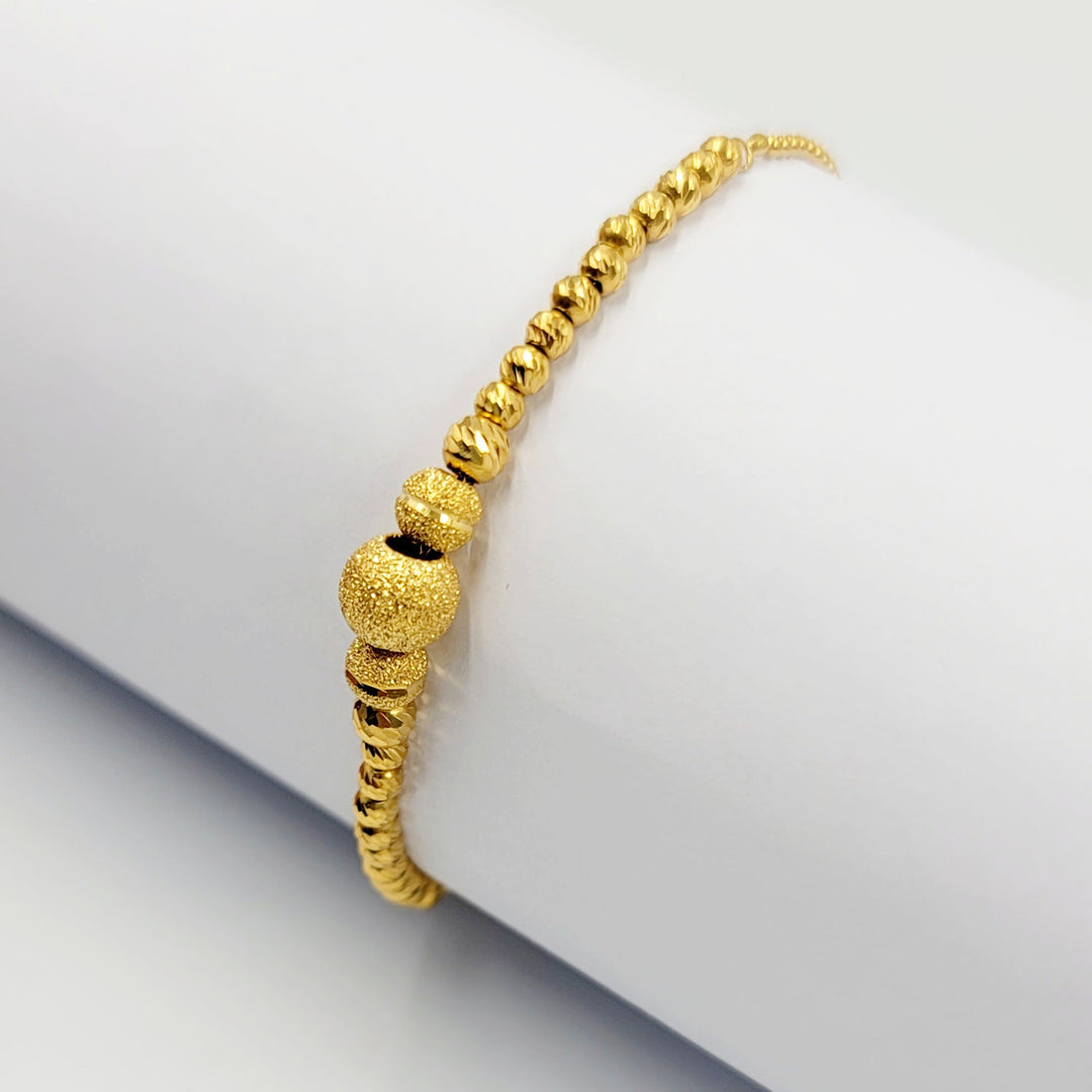 21K اسوارة مسبحة نقش-مجوهرات الشيخ سعيد-Saeed Jewelry 