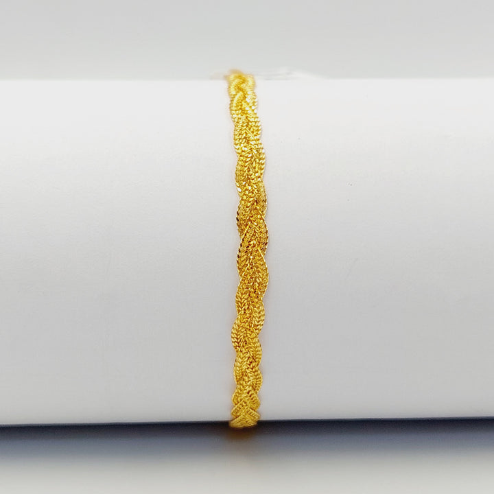 21K اسوارة فانسي-مجوهرات الشيخ سعيد-Saeed Jewelry 