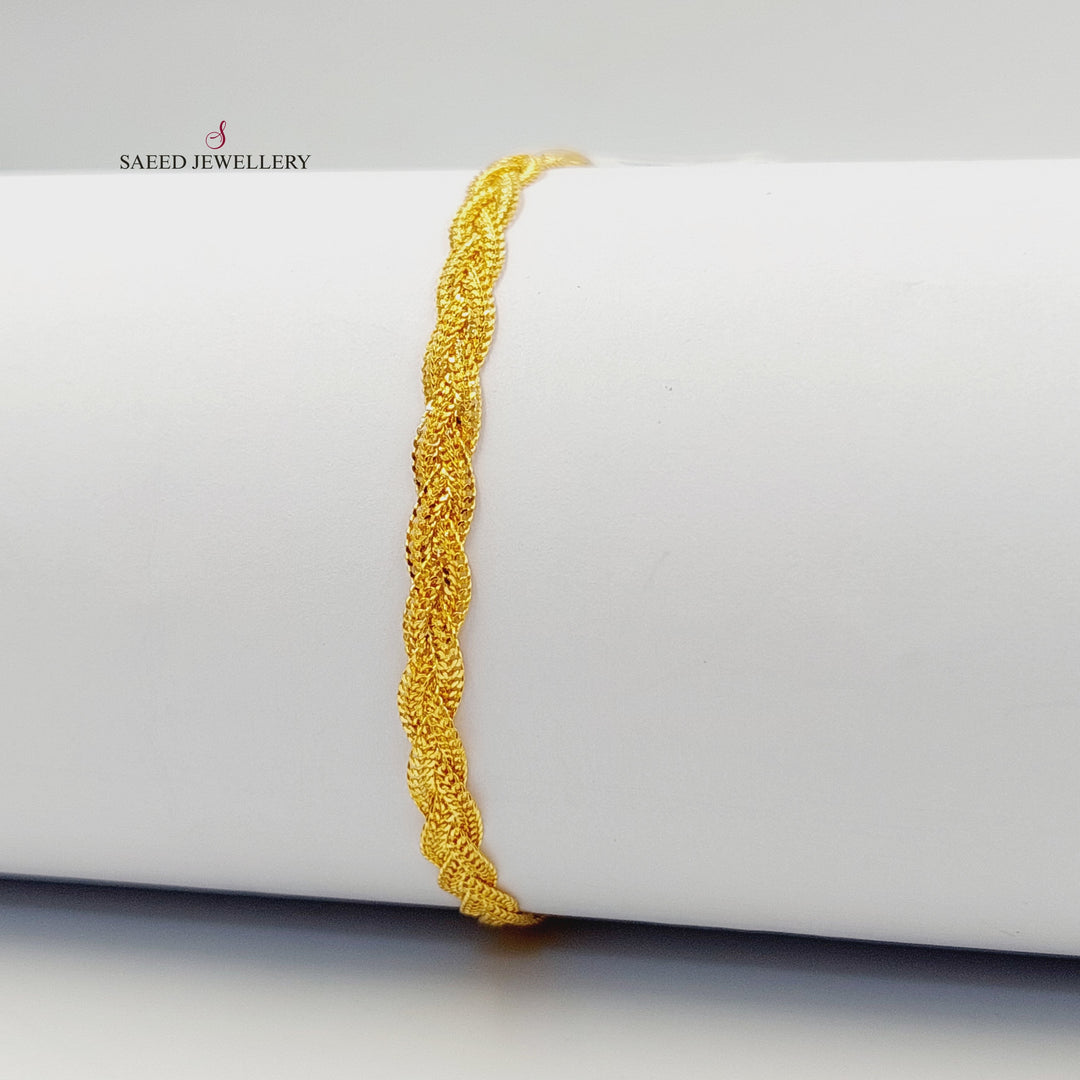 21K اسوارة فانسي-مجوهرات الشيخ سعيد-Saeed Jewelry 