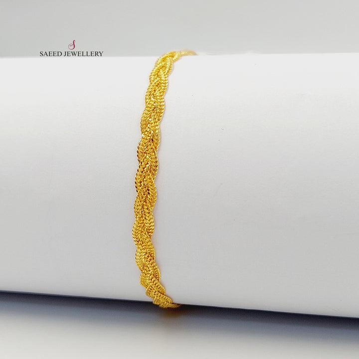 21K اسوارة فانسي-مجوهرات الشيخ سعيد-Saeed Jewelry 
