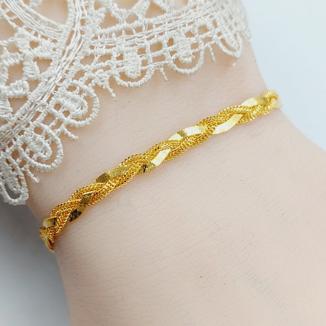 21K Gold Fancy Bracelet by Saeed Jewelry - Image 5