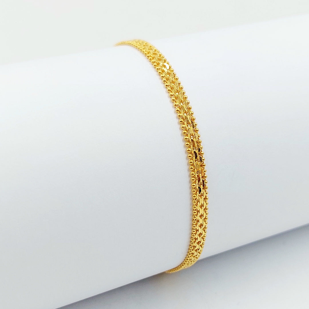 Fancy Bracelet Made of 21K Gold by Saeed Jewelry 