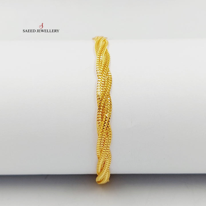 21K Gold Fancy Bracelet by Saeed Jewelry - Image 3