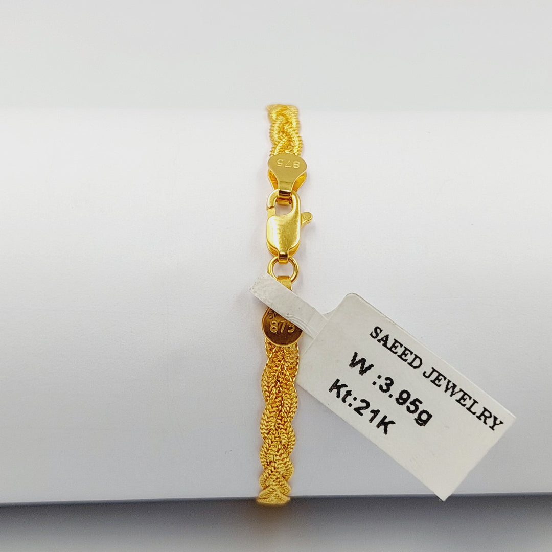 21K اسوارة فانسي-مجوهرات الشيخ سعيد-Saeed Jewelry 