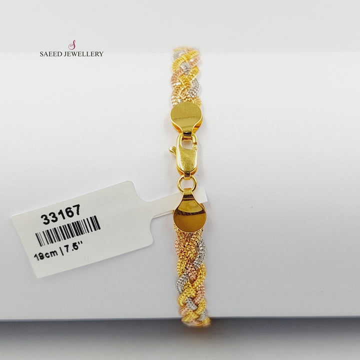 21K Gold Fancy Bracelet by Saeed Jewelry - Image 5