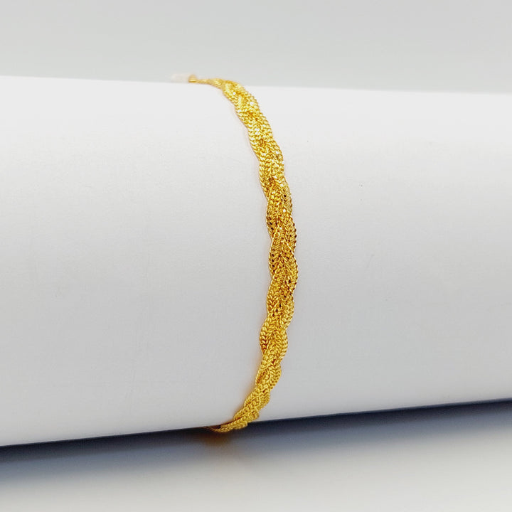 21K اسوارة فانسي-مجوهرات الشيخ سعيد-Saeed Jewelry 