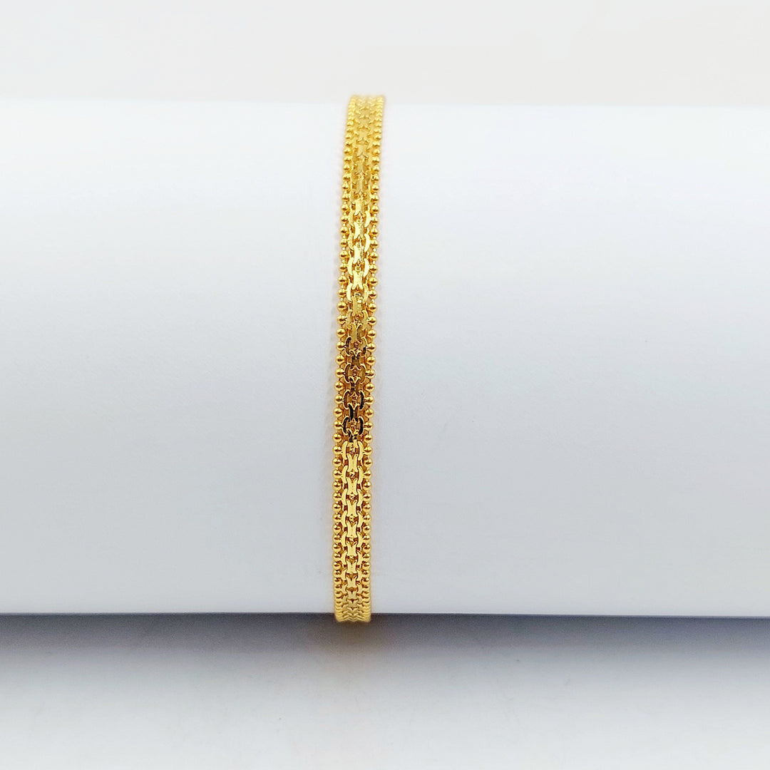 Fancy Bracelet Made of 21K Gold by Saeed Jewelry 