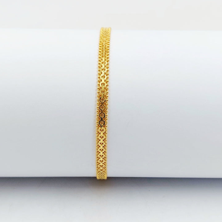Fancy Bracelet Made of 21K Gold by Saeed Jewelry 