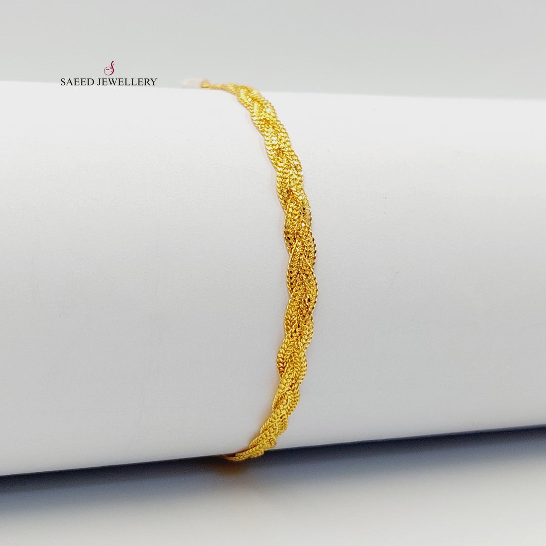 21K اسوارة فانسي-مجوهرات الشيخ سعيد-Saeed Jewelry 