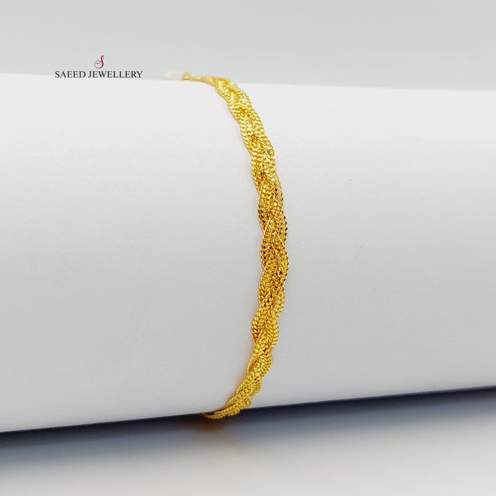 21K اسوارة فانسي-مجوهرات الشيخ سعيد-Saeed Jewelry 