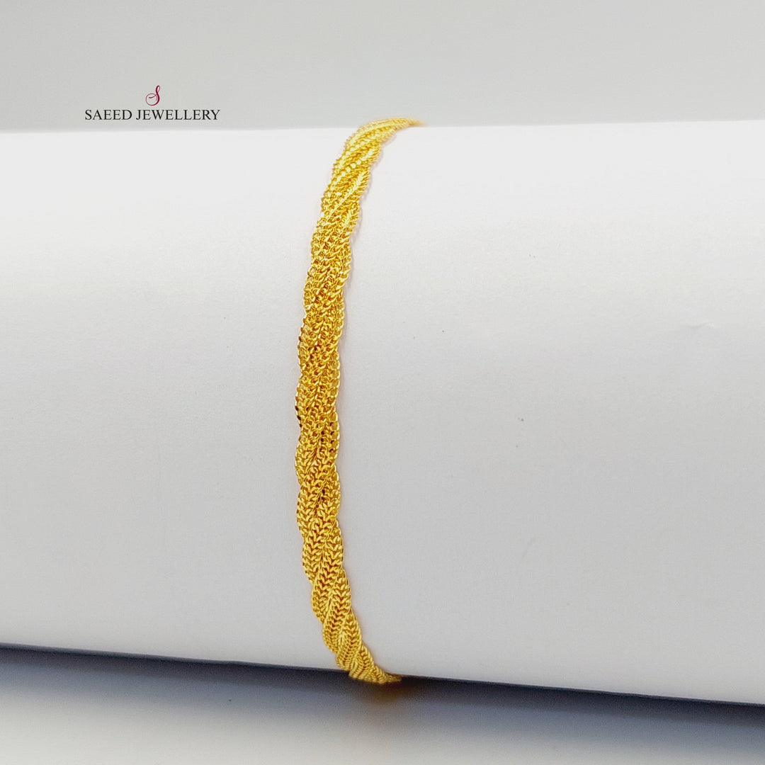 21K اسوارة فانسي-مجوهرات الشيخ سعيد-Saeed Jewelry 