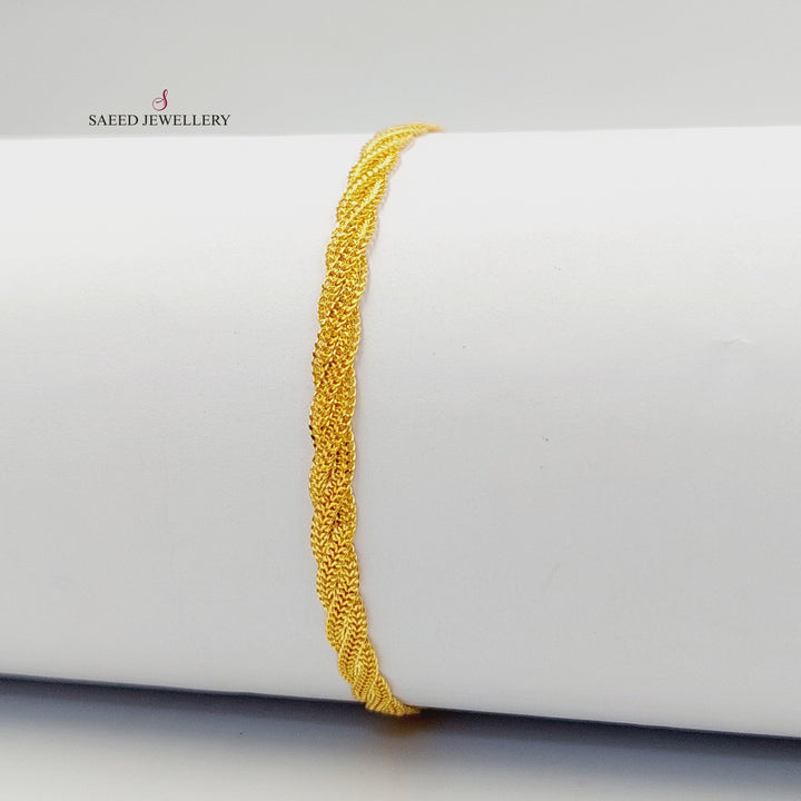 21K اسوارة فانسي-مجوهرات الشيخ سعيد-Saeed Jewelry 