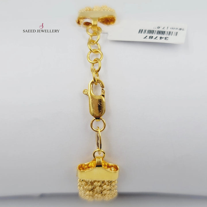 21K اسوارة فانسي-مجوهرات الشيخ سعيد-Saeed Jewelry 