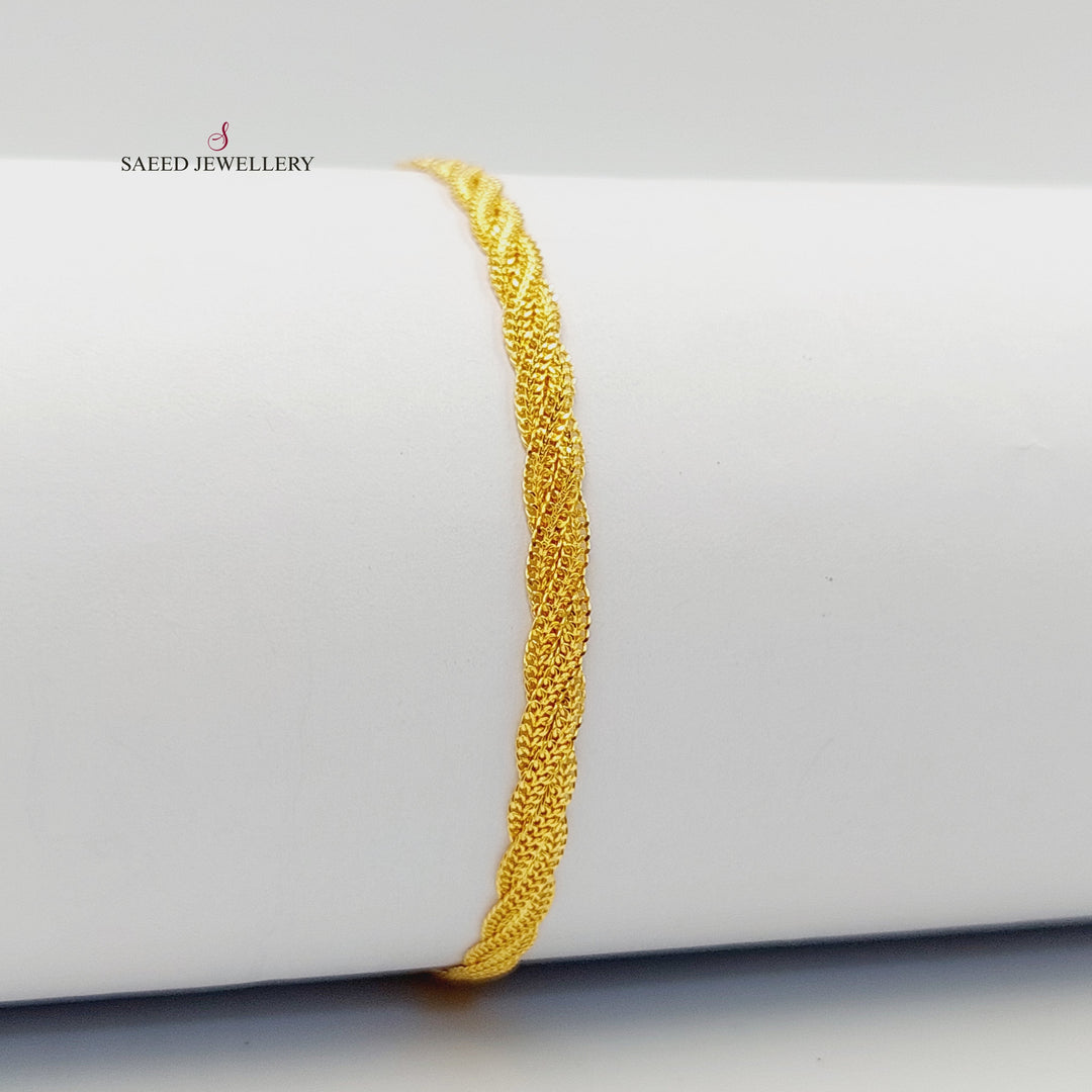 21K اسوارة فانسي-مجوهرات الشيخ سعيد-Saeed Jewelry 