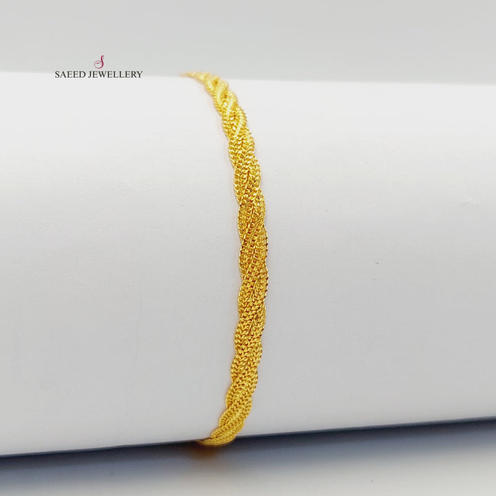 21K اسوارة فانسي-مجوهرات الشيخ سعيد-Saeed Jewelry 