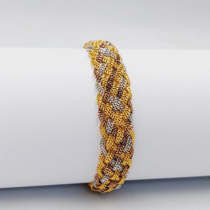 21K Gold Fancy Bracelet by Saeed Jewelry - Image 3