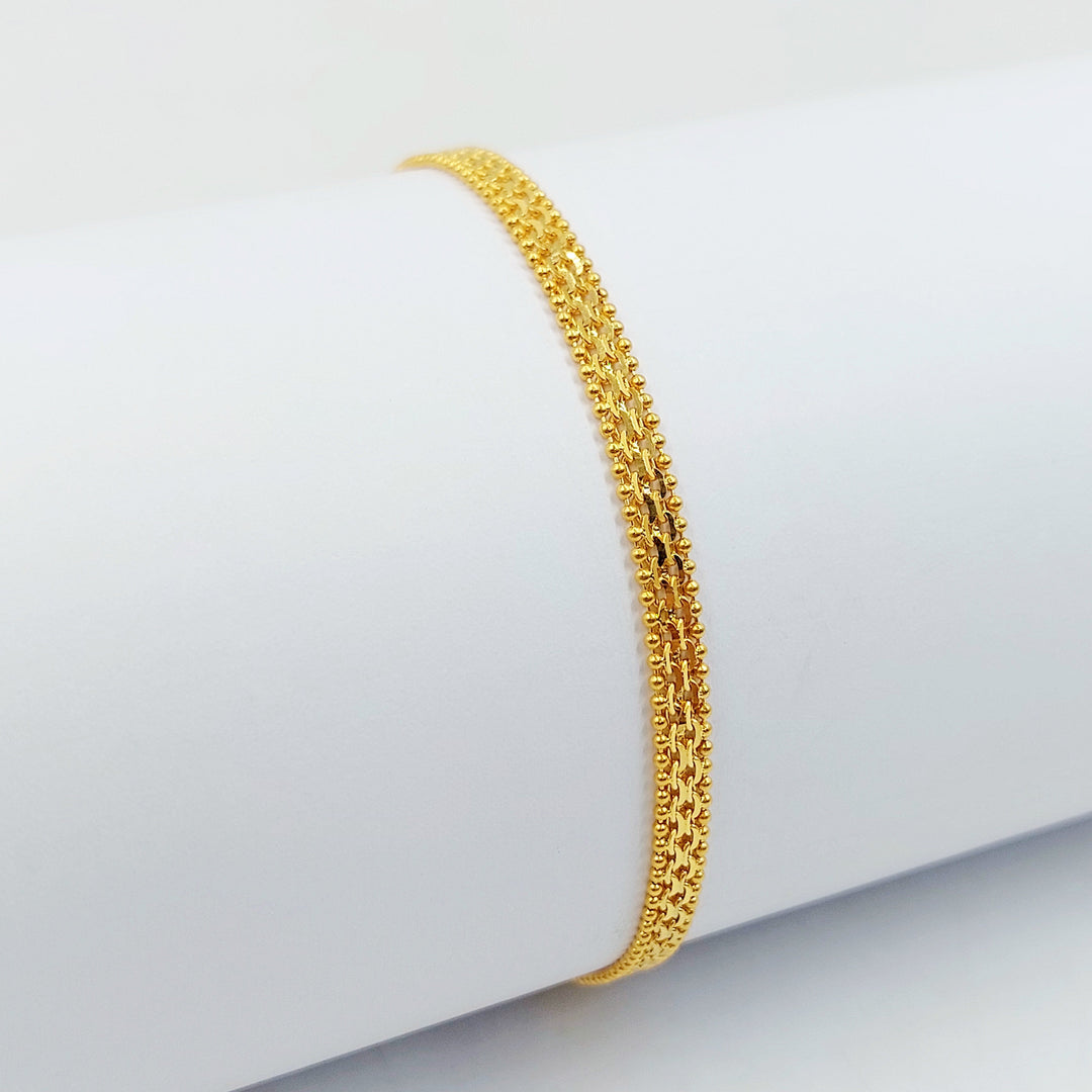 Fancy Bracelet Made of 21K Gold by Saeed Jewelry 