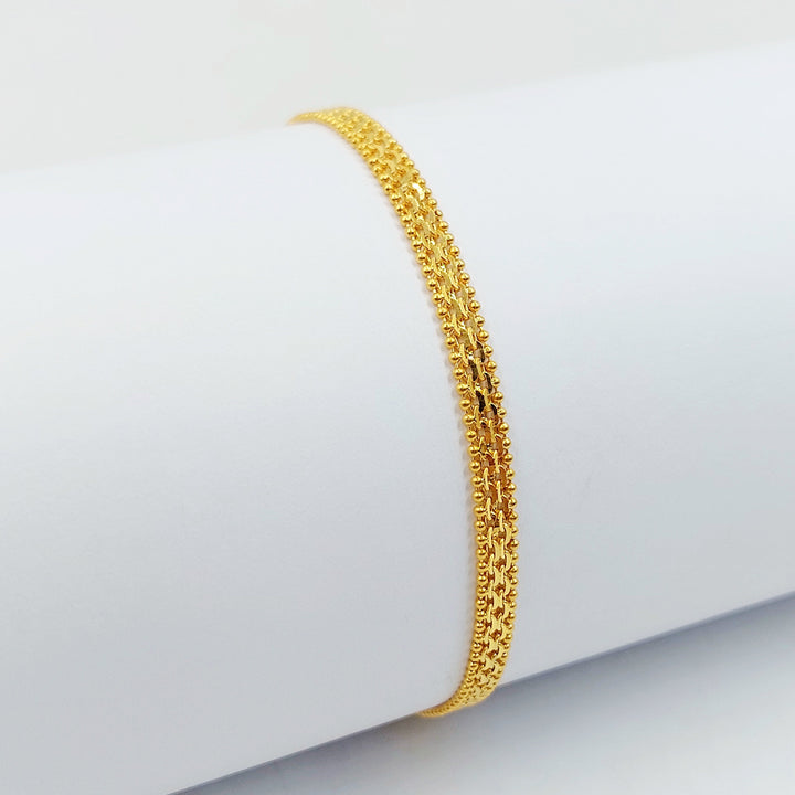Fancy Bracelet Made of 21K Gold by Saeed Jewelry 