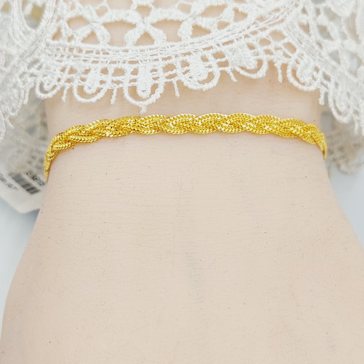 21K اسوارة فانسي-مجوهرات الشيخ سعيد-Saeed Jewelry 