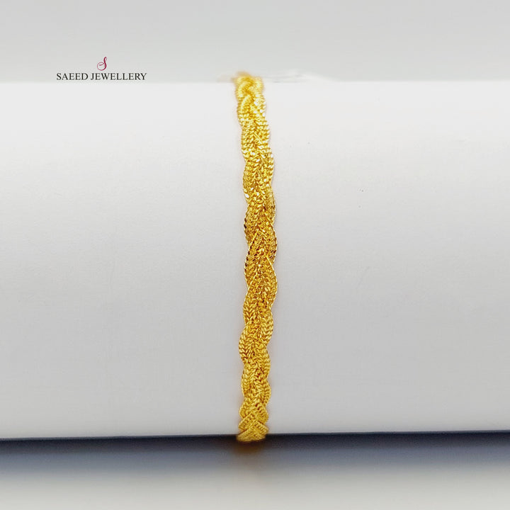 21K اسوارة فانسي-مجوهرات الشيخ سعيد-Saeed Jewelry 