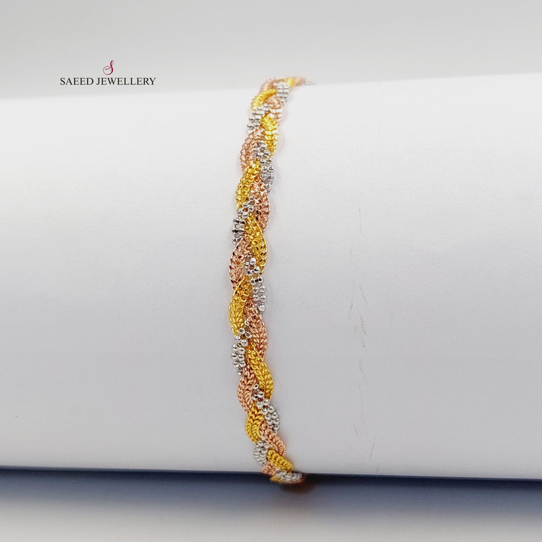 21K اسوارة فانسي-مجوهرات الشيخ سعيد-Saeed Jewelry 