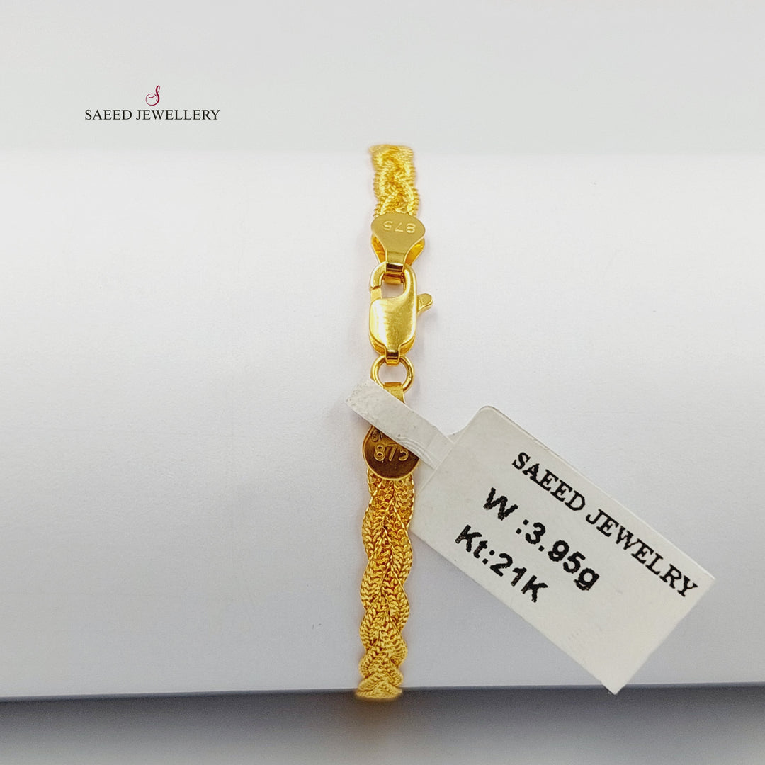 21K اسوارة فانسي-مجوهرات الشيخ سعيد-Saeed Jewelry 