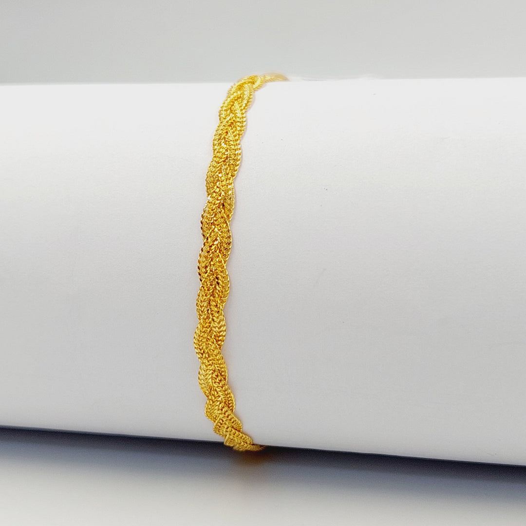 21K اسوارة فانسي-مجوهرات الشيخ سعيد-Saeed Jewelry 